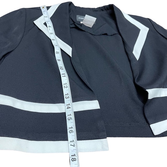 JOHN ROBERTS 2 PIECE JACKET DRESS | BLACK/WHITE | 10 PETITE | - Picture 7 of 10